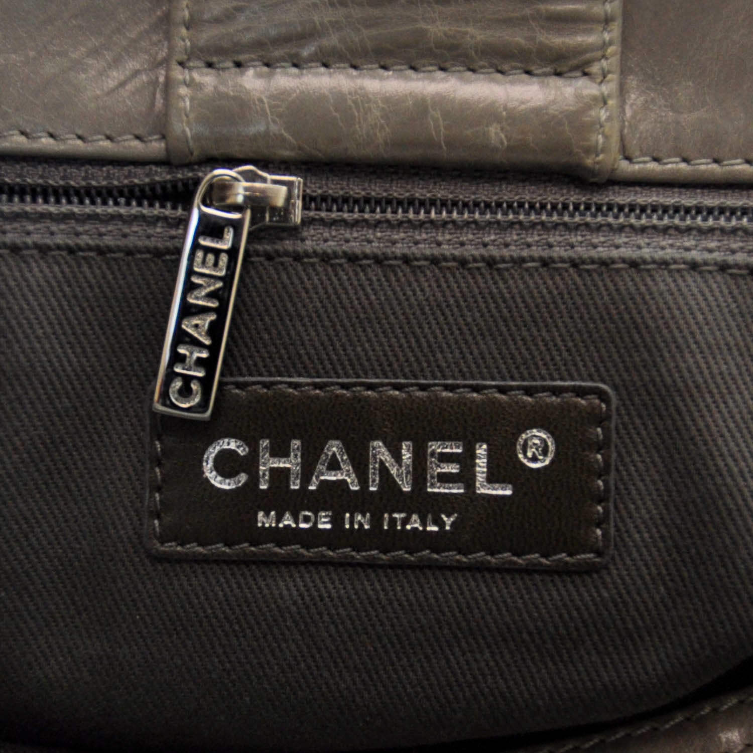 Chanel Glazed Calfskin New Portobello Grey 8 of 9