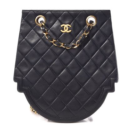 Chanel Lambskin Quilted Crossbody Navy 1 of 10