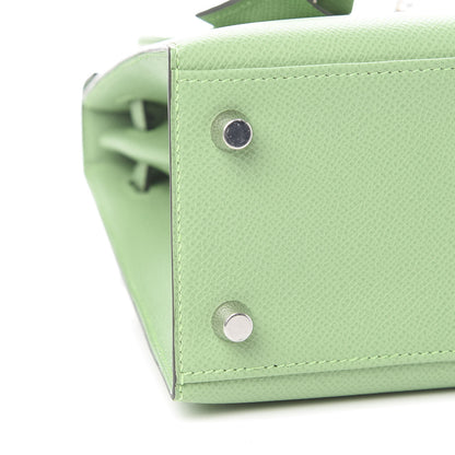 Hermes Epsom Kelly Sellier 25 Vert Criquet 7 of 10
