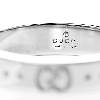 Gucci 18K White Gold 4mm Icon Thin Band Ring 52 6 4 of 4