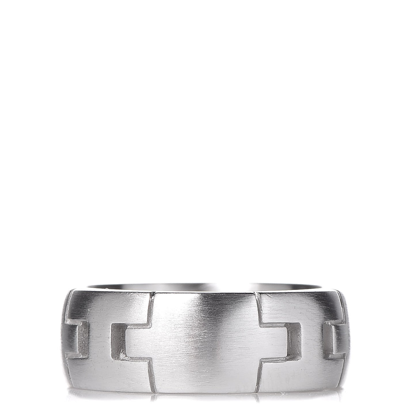 18K White Gold Hercules H Band Ring 49 4.75