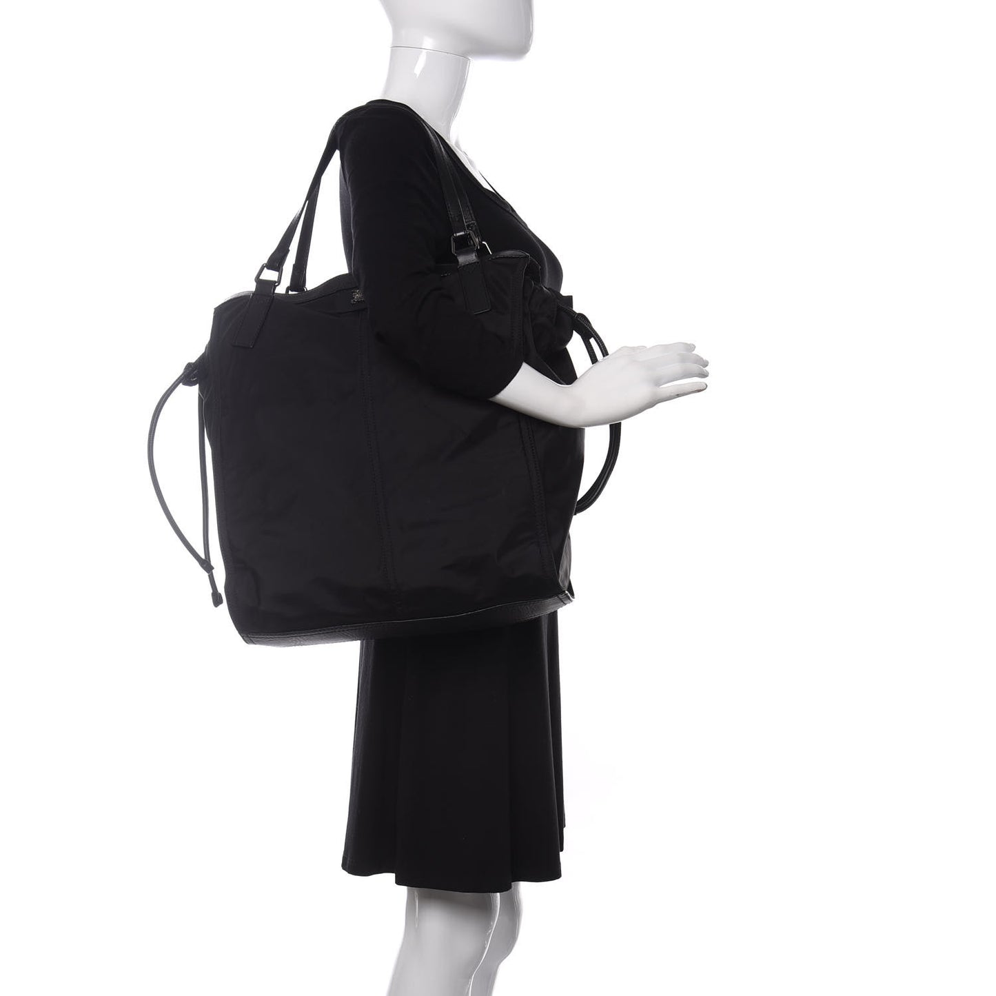 Nylon Buckleigh Packable Tote Black