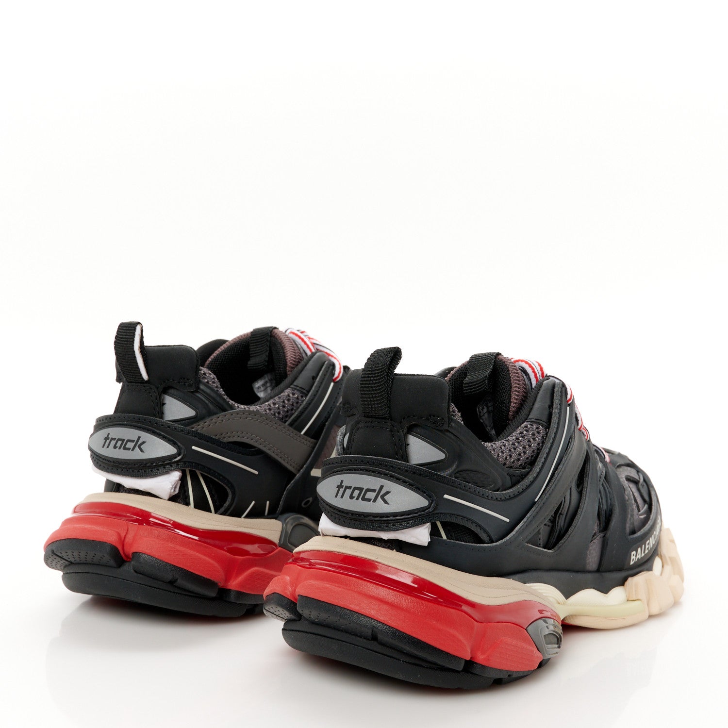 Balenciaga Mesh Nylon Fabric Womens Track Sneakers 36 Black Grey 5 of 10