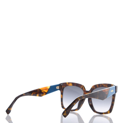 Fendi Facets Square Sunglasses FF 0284/F/S Havana 4 of 9