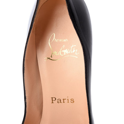 Christian Louboutin Kid Very Prive 120 Pumps 36.5 Black Red 7 of 10