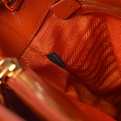 Prada Saffiano Vernice Tote Arancio 9 of 11