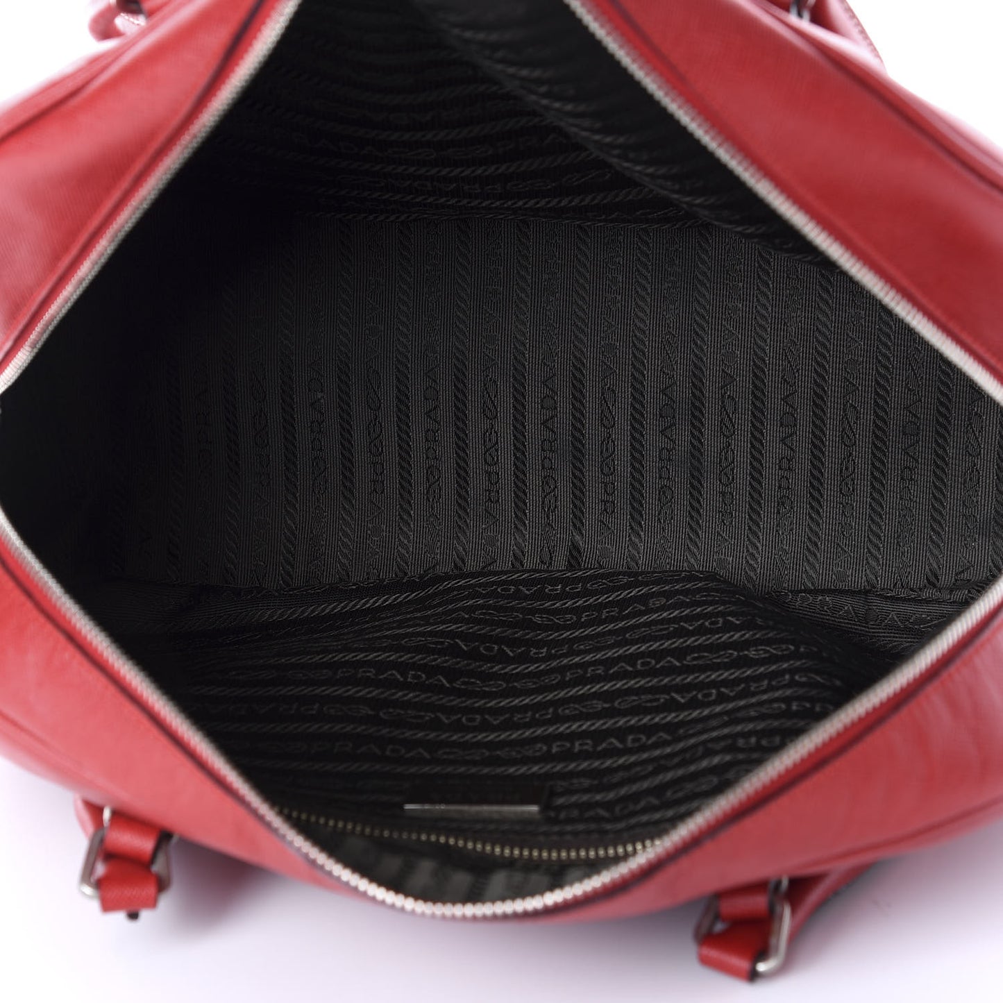Saffiano Lux Bowling Bag Fuoco