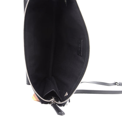 Fendi Vitello Dolce Studded Mini 2Jours Pouch Black Multicolor 5 of 10