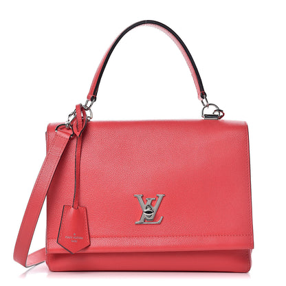 Louis Vuitton Soft Calfskin Lockme II Top Handle Rubis 1 of 10