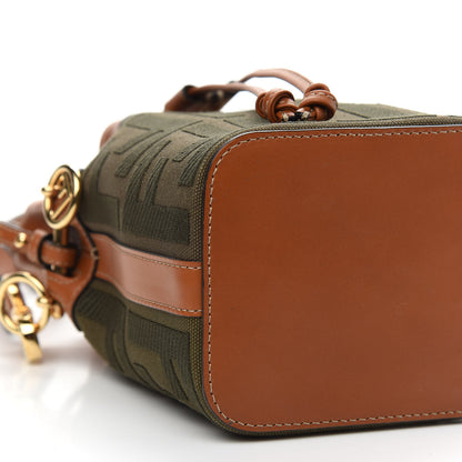 Fendi Canvas Vitello King F is Fendi FF Embroidered Mini Mon Tresor Bucket Bag Amazzonia Cuoio 9 of 10