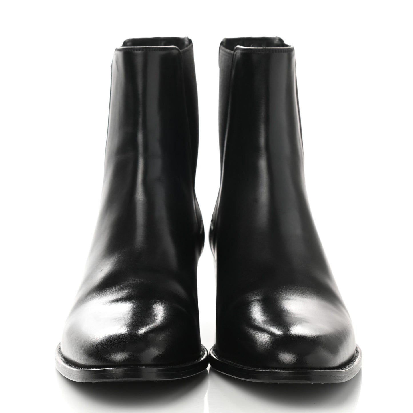 Calfskin Womens Wyatt Chelsea Boots 37 Black
