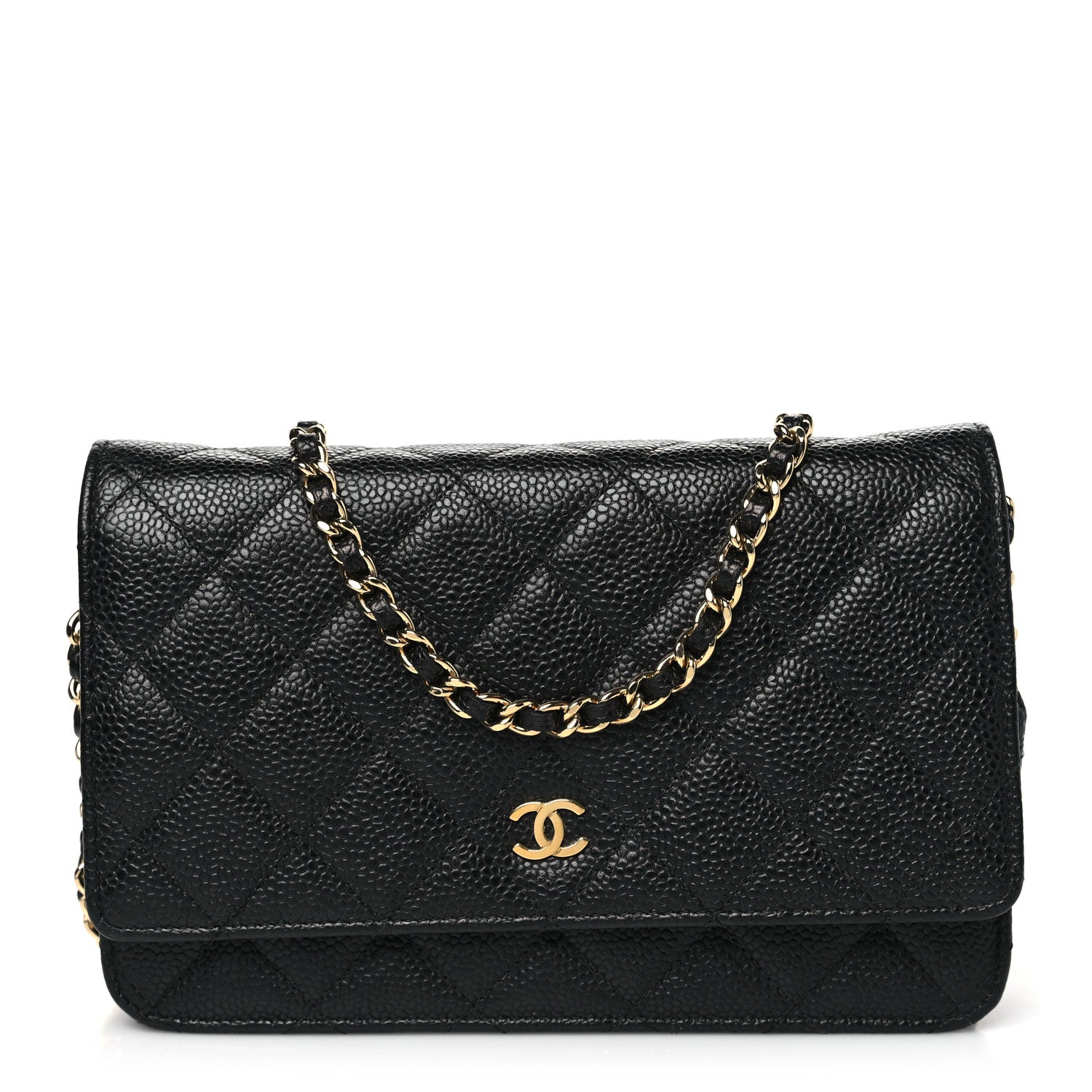 Chanel Caviar Quilted Wallet on Chain WOC Black 1 of 13