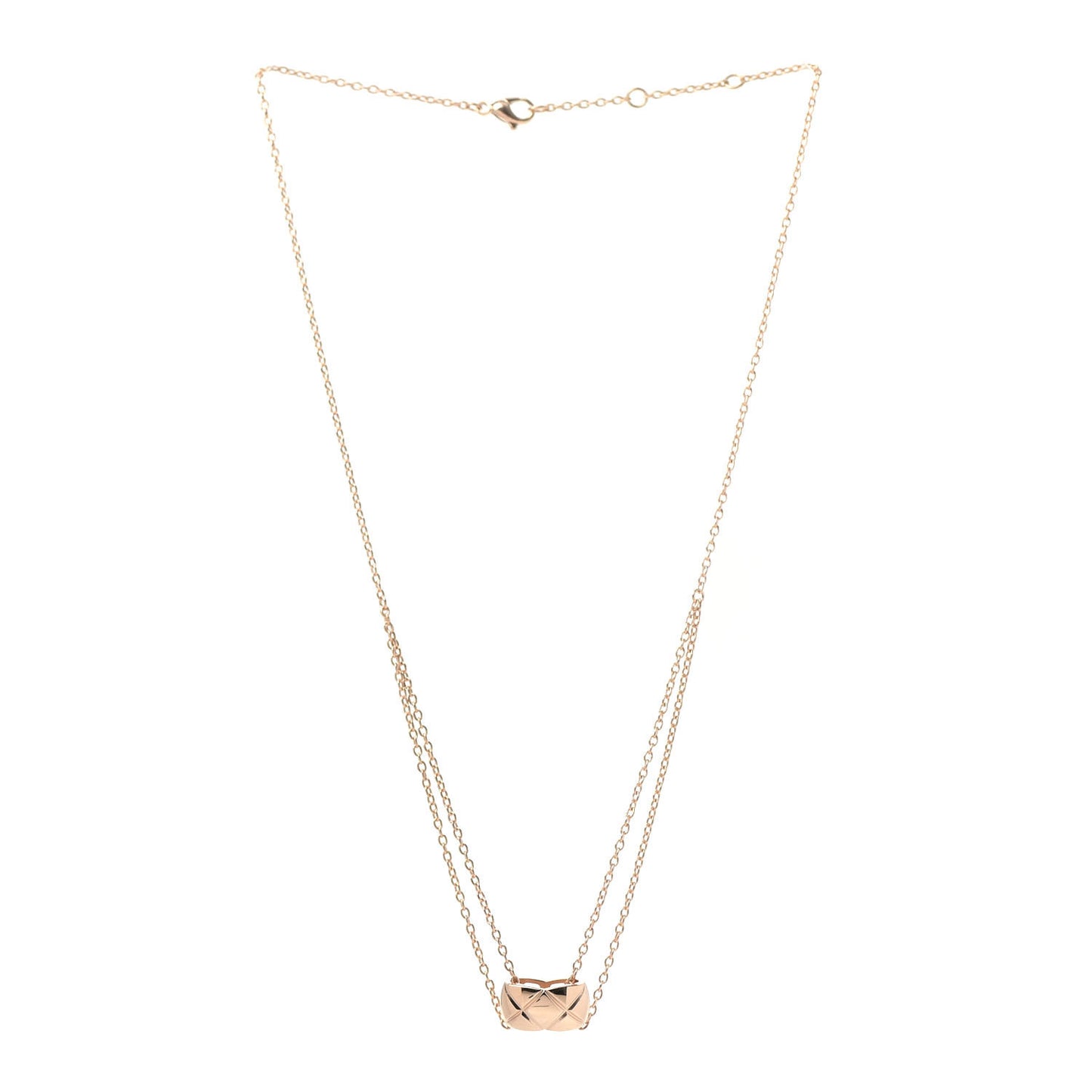 18K Beige Gold Coco Crush Pendant Necklace