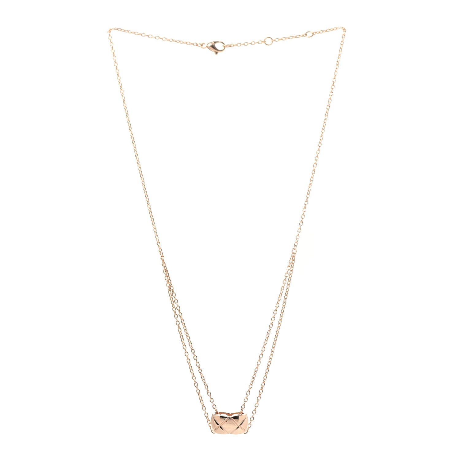 Chanel 18K Beige Gold Coco Crush Pendant Necklace 3 of 5