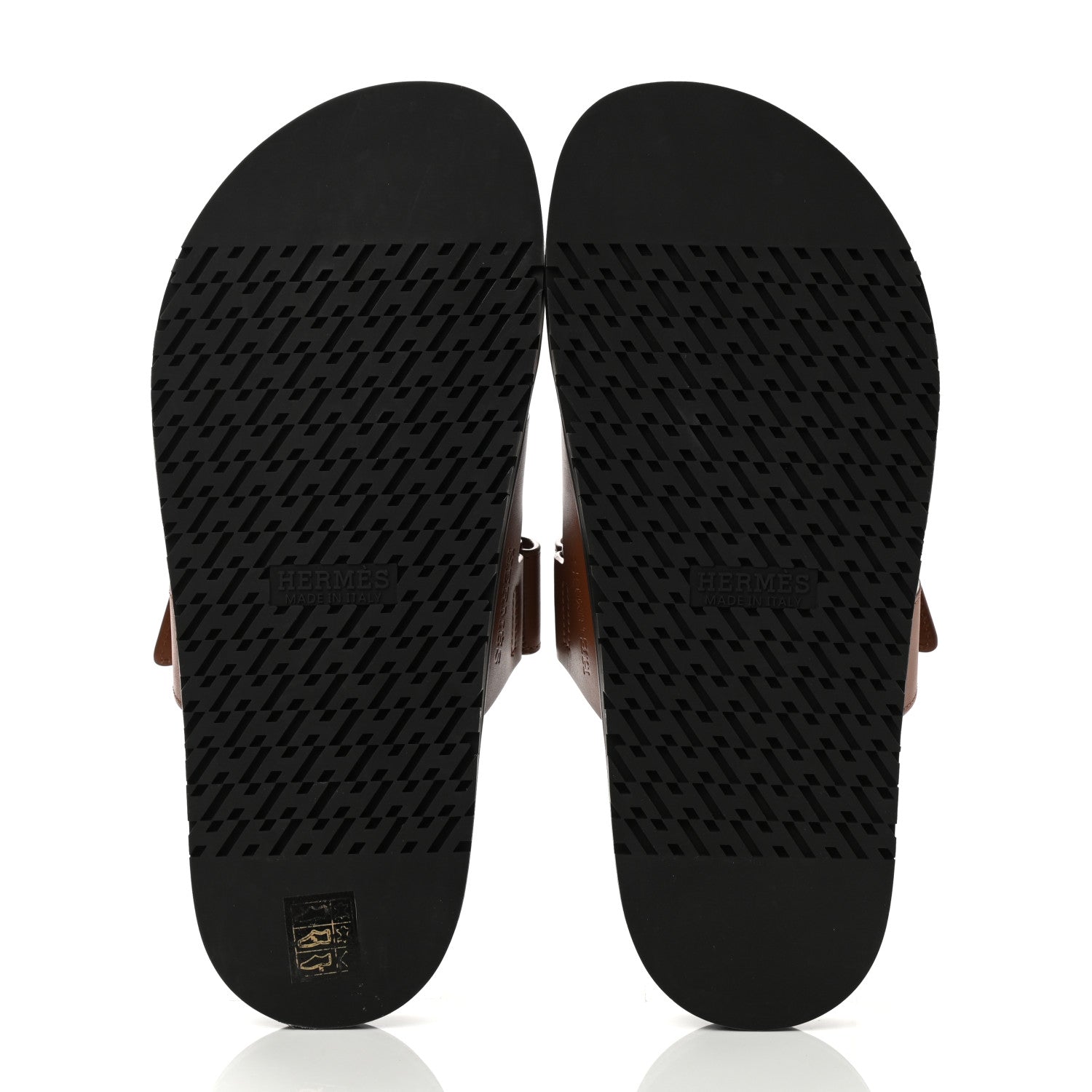 Hermes Calfskin Womens Chypre Sandals 40 Gold 5 of 9