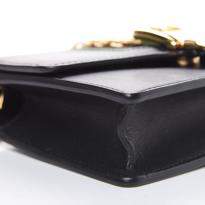 Gucci Calfskin Super Mini Sylvie Chain Shoulder Bag Black 9 of 13