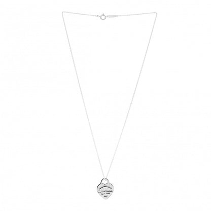 Tiffany Sterling Silver Small Return to Tiffany Heart Pendant Necklace 3 of 4