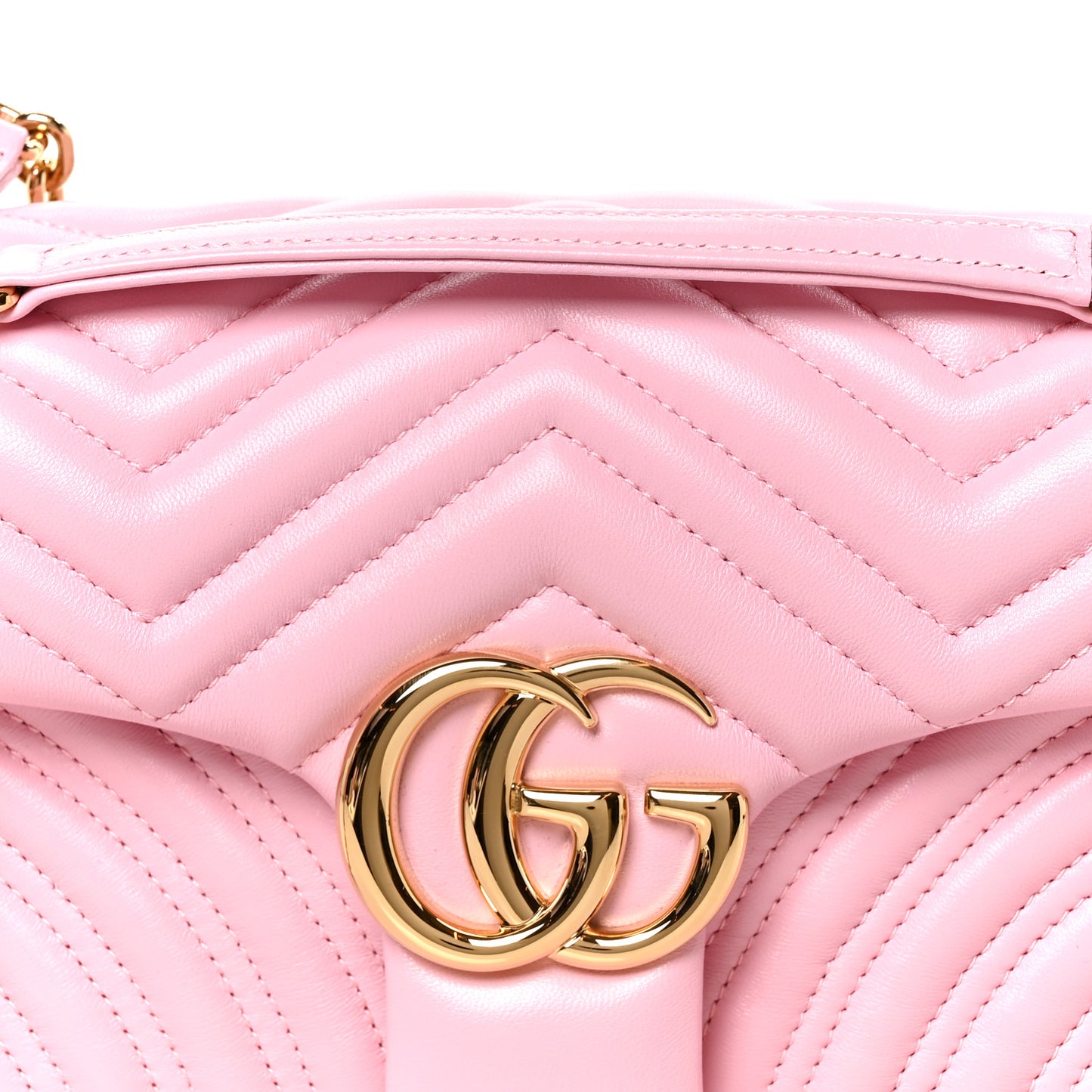 Lambskin Matelasse Medium GG Marmont Shoulder Bag Light Pink