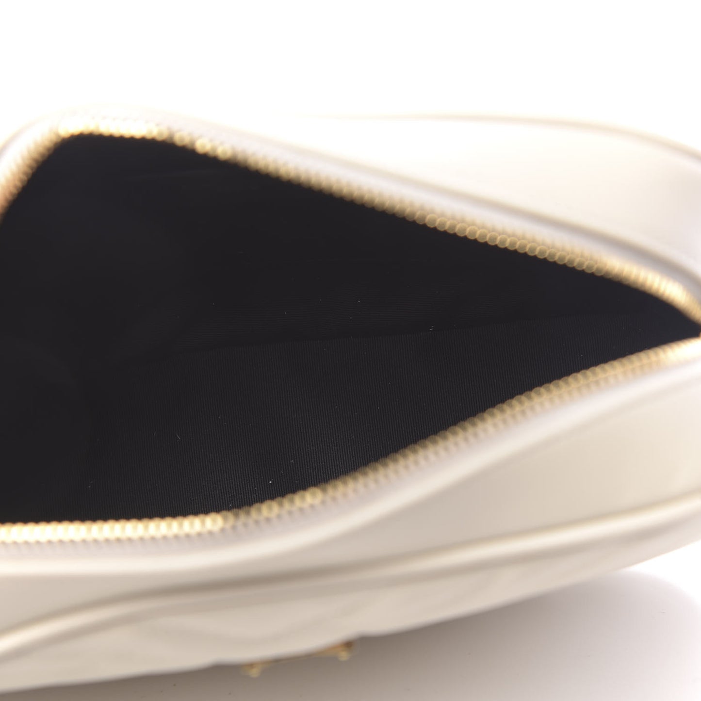 Calfskin Matelasse Monogram Lou Camera Bag Crema Soft