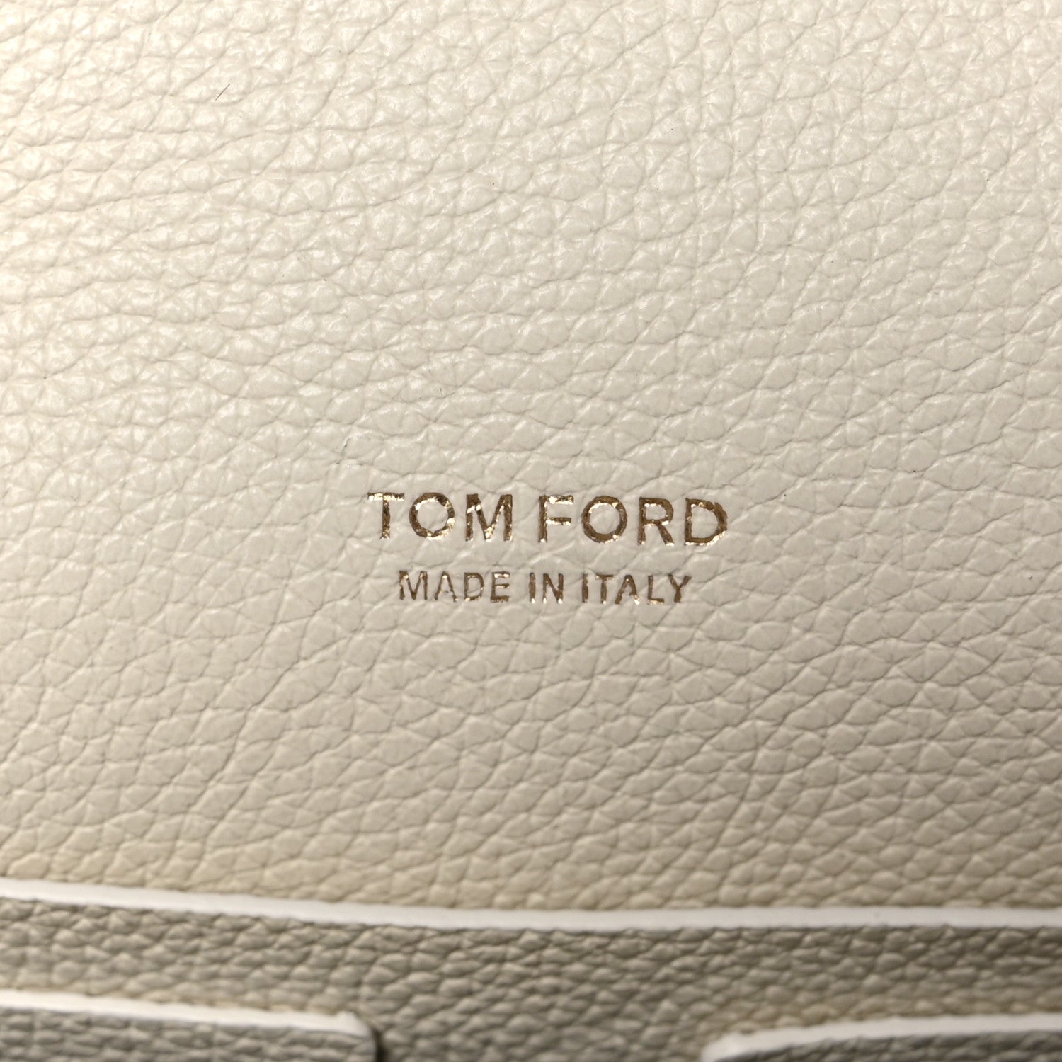 Tom Ford Grained Calfskin Padlock Crossbody Bag Chalk 7 of 10