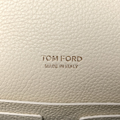 Tom Ford Grained Calfskin Padlock Crossbody Bag Chalk 7 of 10
