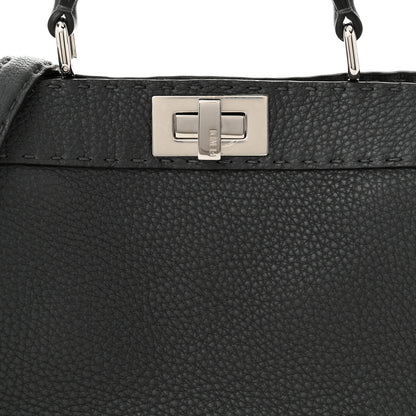 Fendi Cuoio Romano Selleria Chamois Small Peekaboo I SEE U Satchel Asfalto Camelia 8 of 10