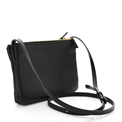 Celine Lambskin Small Trio Crossbody Bag Black 3 of 13