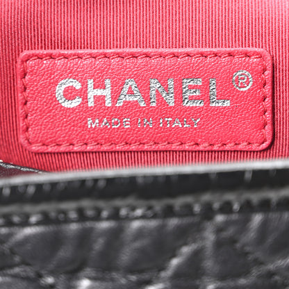 Chanel Aged Calfskin Quilted Small Gabrielle Hobo Black 6 of 10