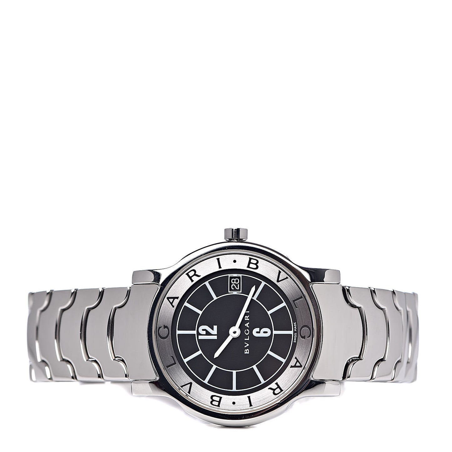 Stainless Steel 35mm Solotempo Quartz Watch Black