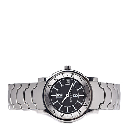 Bulgari Stainless Steel 35mm Solotempo Quartz Watch Black 3 of 6