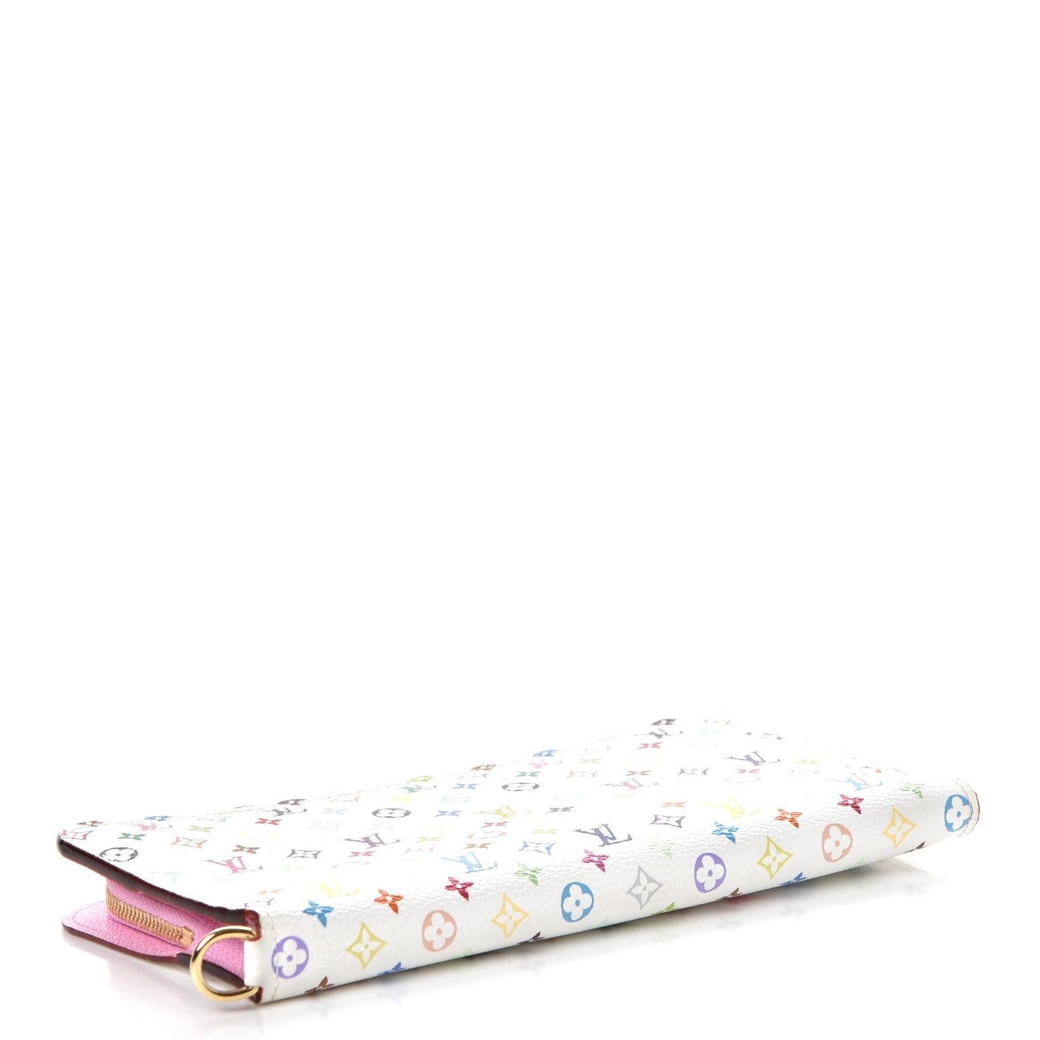 Louis Vuitton Monogram Multicolor Insolite Wallet White Litchi 4 of 8