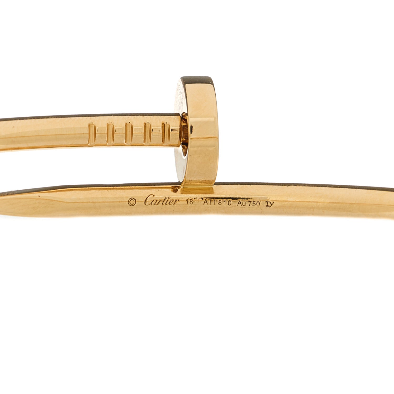Cartier 18K Yellow Gold Juste Un Clou Bracelet 18 4 of 4
