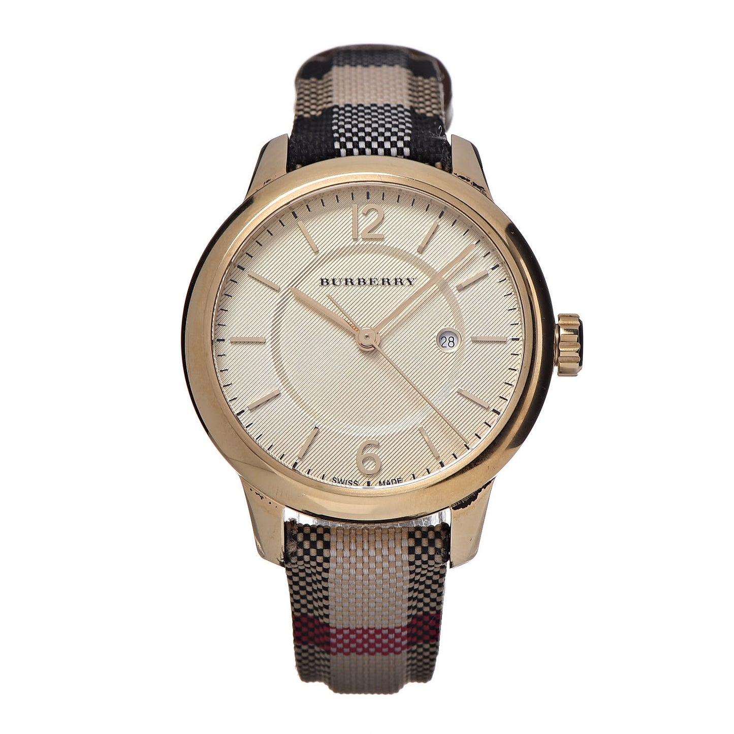 Stainless Steel Calfskin 32mm Quartz Watch Beige BU10104