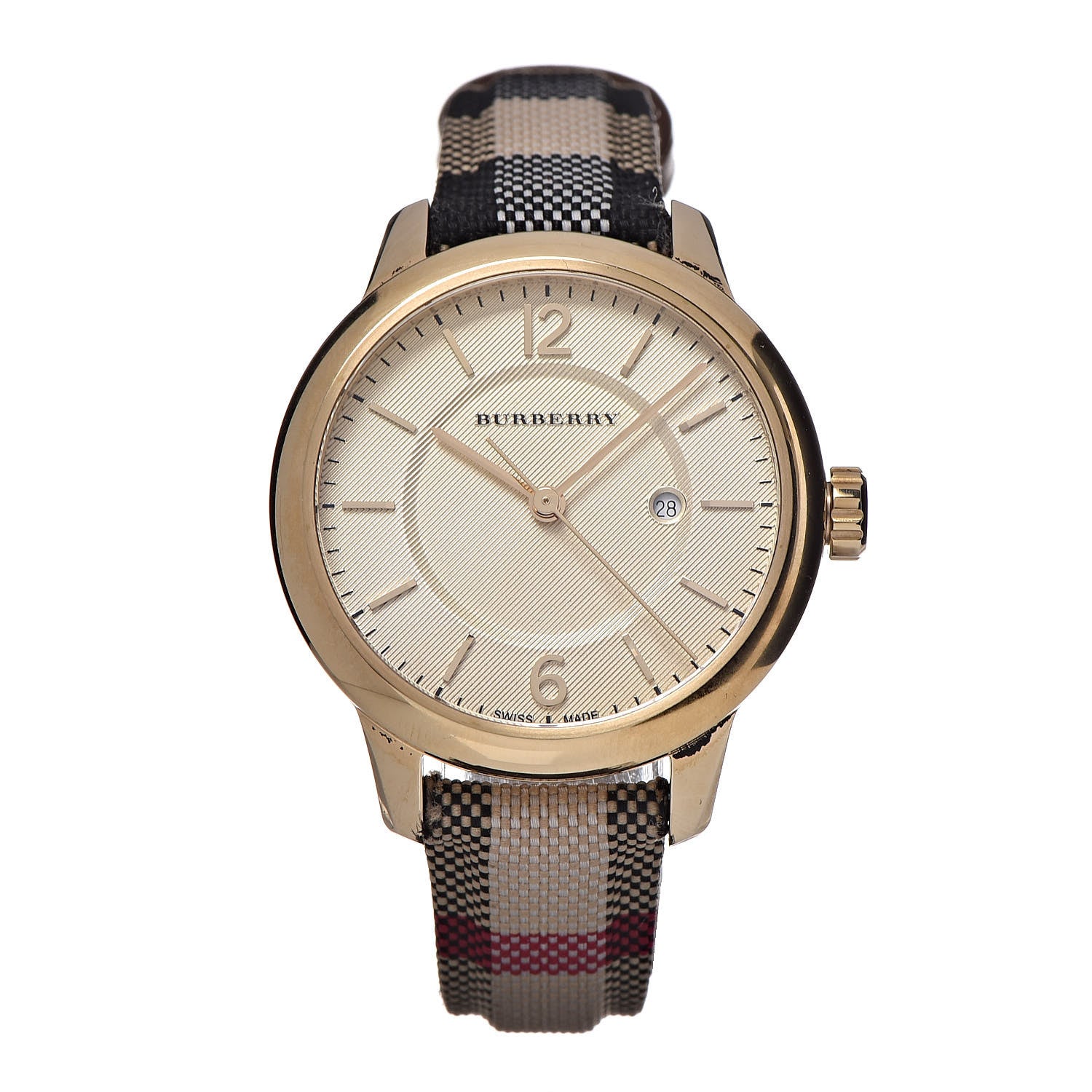 Burberry Stainless Steel Calfskin 32mm Quartz Watch Beige BU10104 1 of 9