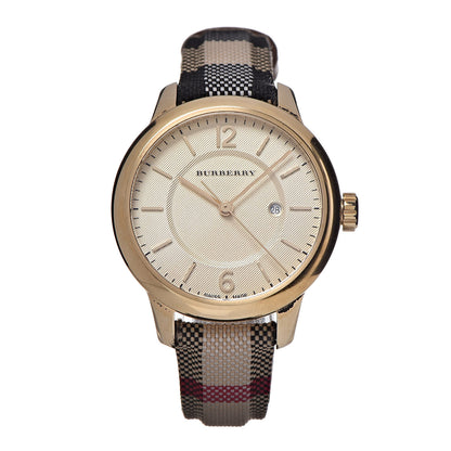 Burberry Stainless Steel Calfskin 32mm Quartz Watch Beige BU10104 1 of 9