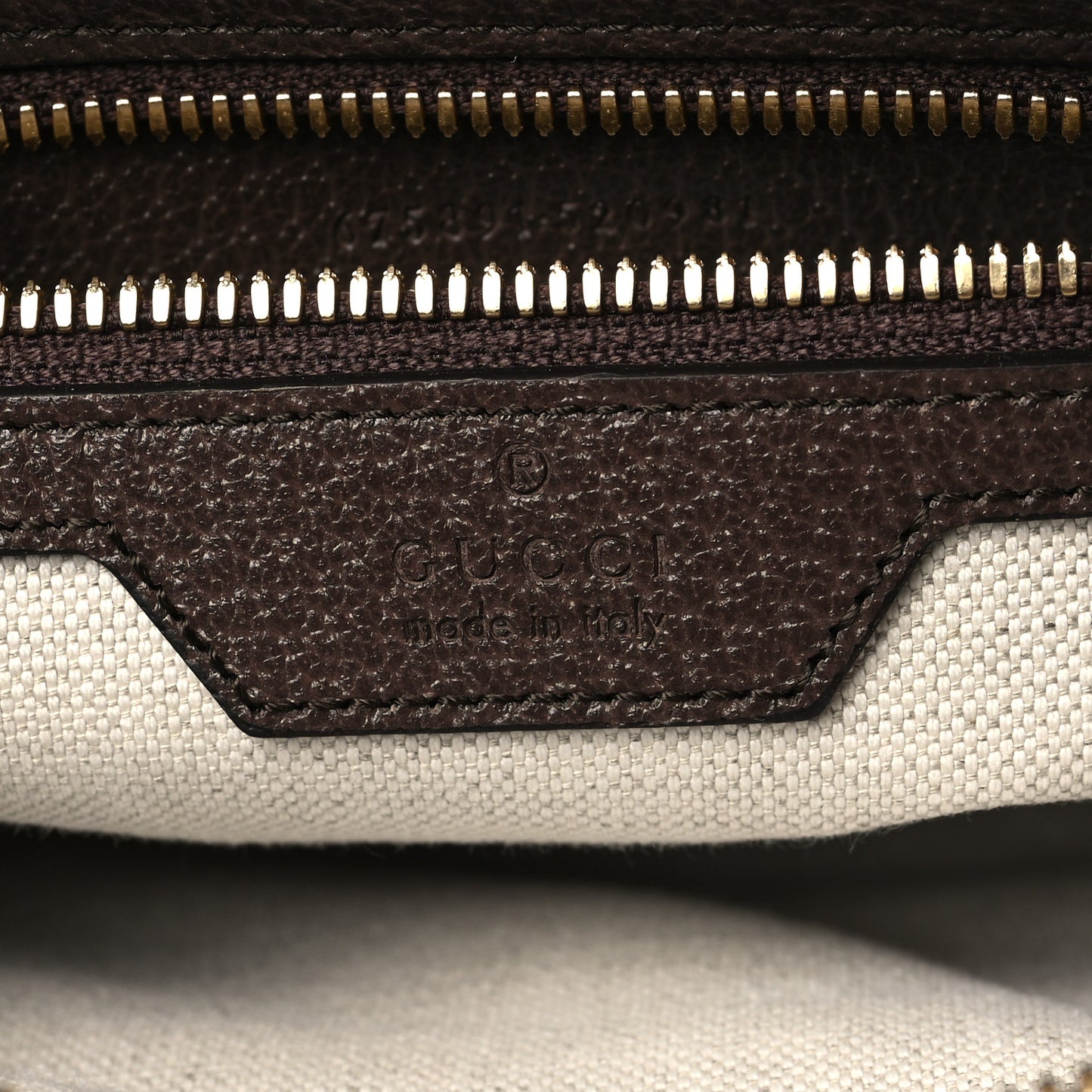 Monogram Jumbo GG Textured Dollar Calfskin Web Messenger Shoulder Bag Camel Ebony New Acero