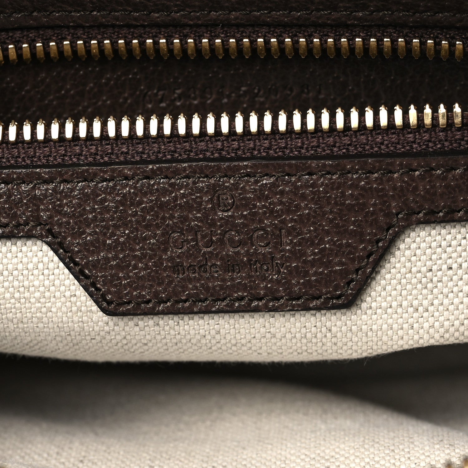 Gucci Monogram Jumbo GG Textured Dollar Calfskin Web Messenger Shoulder Bag Camel Ebony New Acero 6 of 10