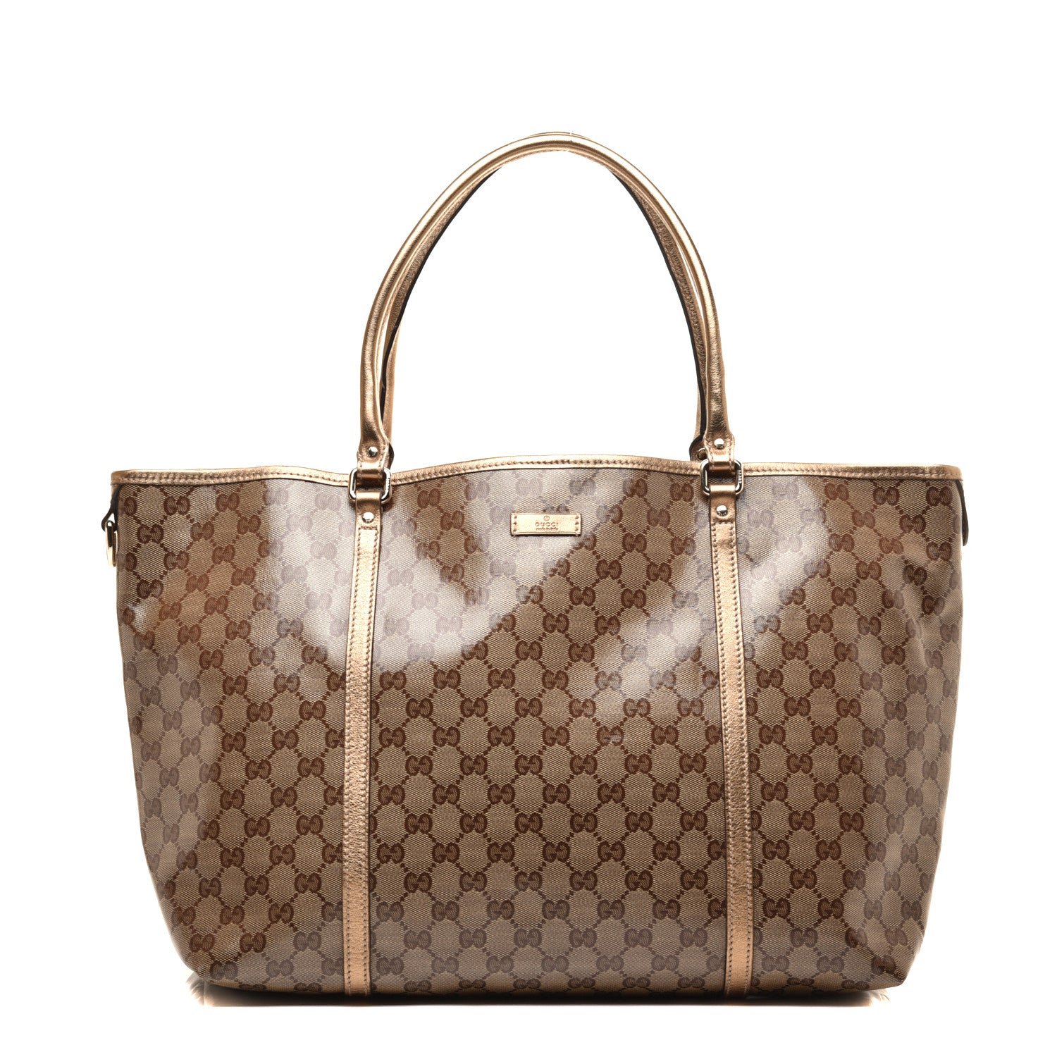 Gucci Crystal Monogram Large Joy Tote Gold 1 of 9
