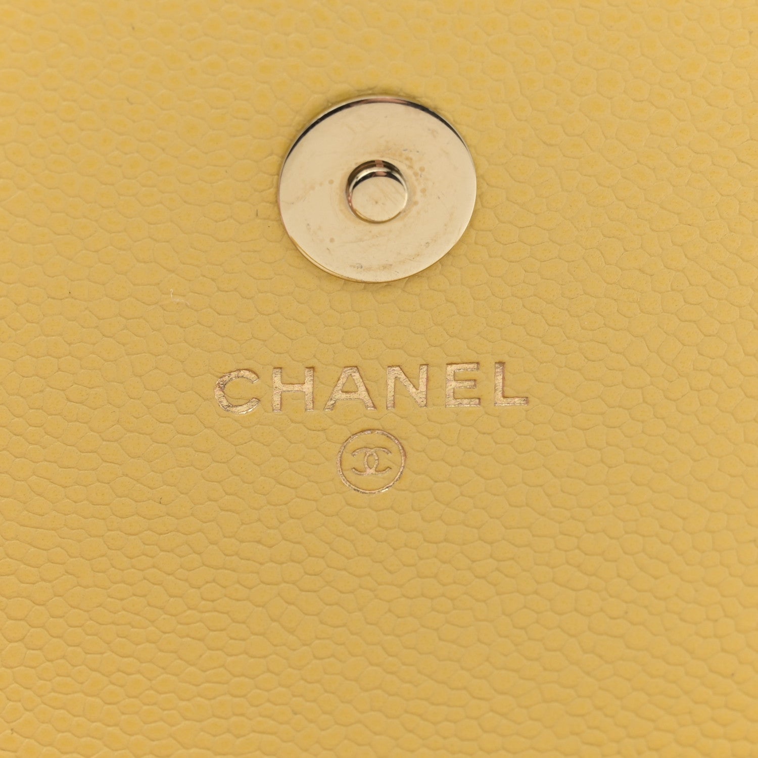 Chanel Caviar Quilted Business Affinity Clutch With Chain Flap Yellow 6 of 13