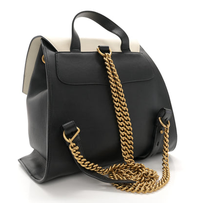 Gucci Calfskin Medium Malin Chain Backpack White Black Gold 3 of 10