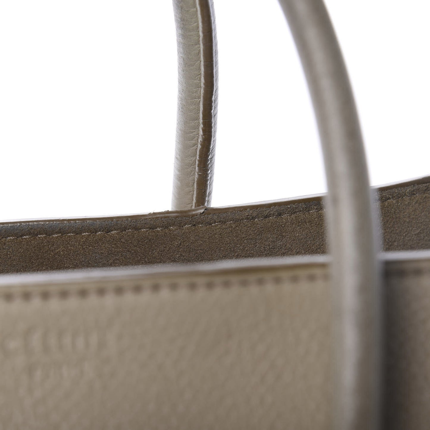 Drummed Calfskin Medium Phantom Luggage Beige
