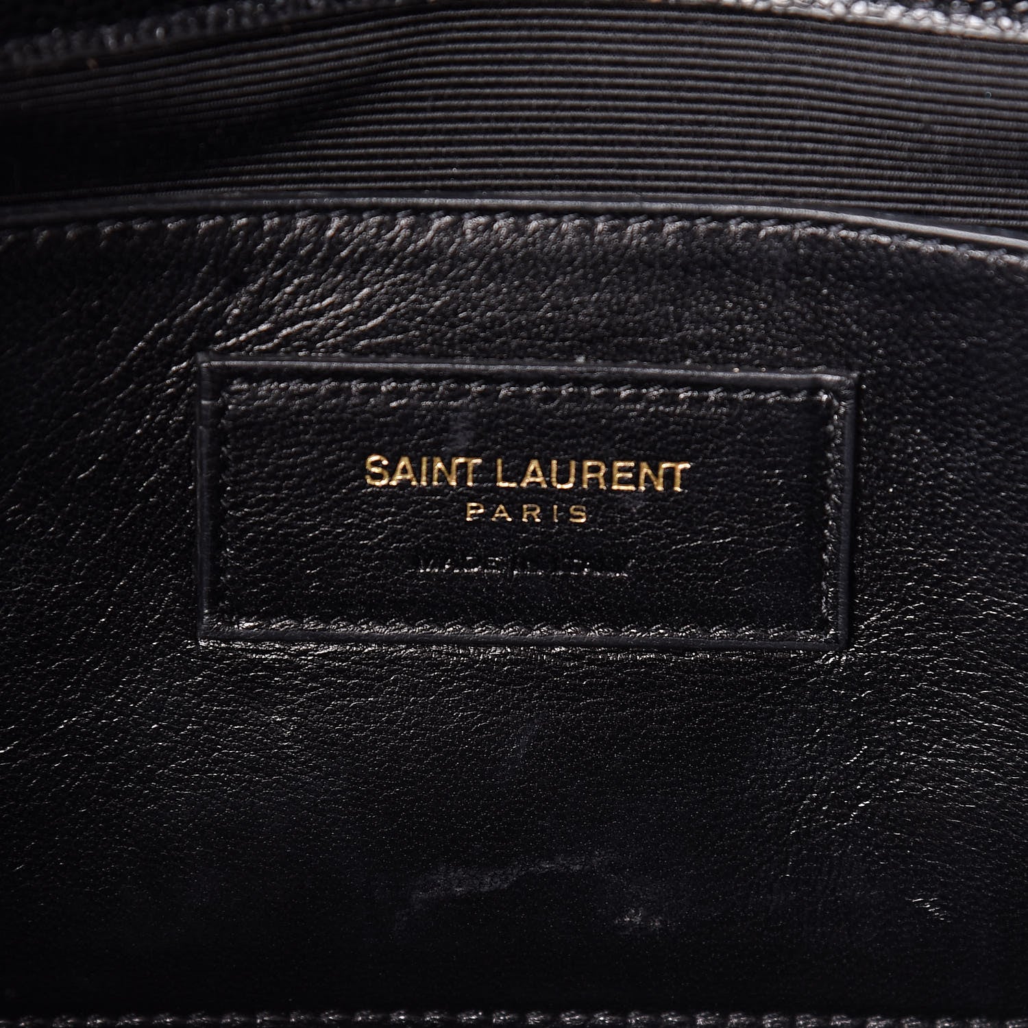 Saint Laurent Grain De Poudre Monogram Cassandre Clutch Black 7 of 14
