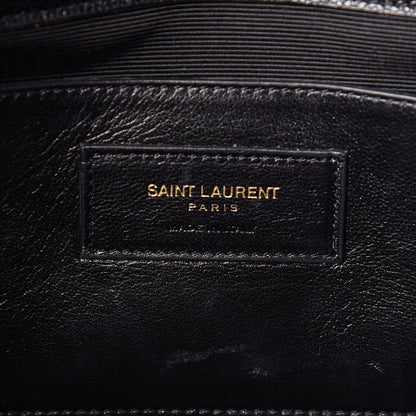 Saint Laurent Grain De Poudre Monogram Cassandre Clutch Black 7 of 14