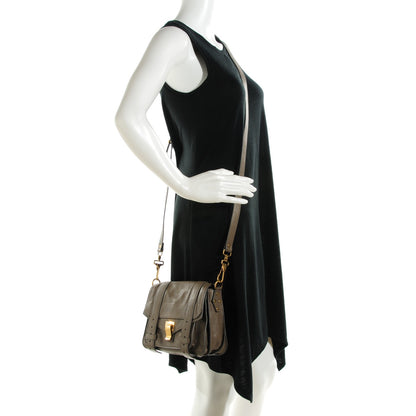 Proenza Schouler Lambskin PS1 Pouch Messenger Smoke 2 of 7