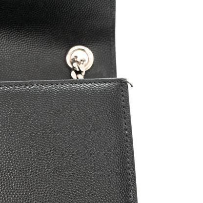 Saint Laurent Grain De Poudre Small Monogram Kate Satchel Black 11 of 13