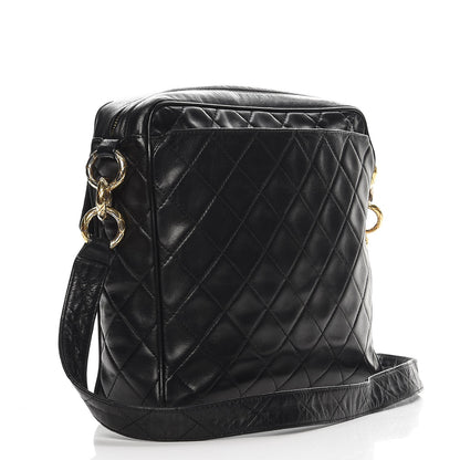 Chanel Quilted Lambskin Flap Crossbody Bag Black 3 of 12