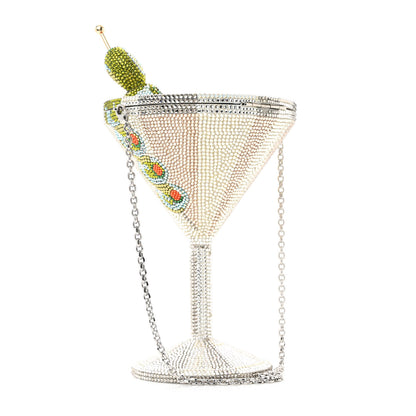 Judith Leiber Crystal Martini Minaudiere Clutch Multicolor 3 of 12