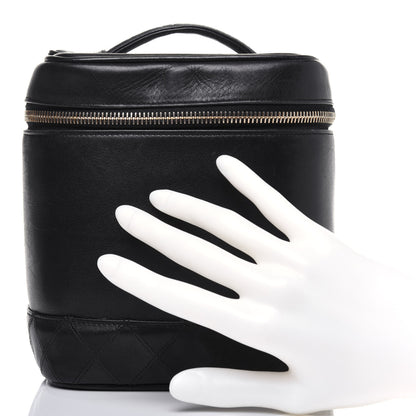 Chanel Lambskin Vanity Cosmetic Case Black 2 of 21