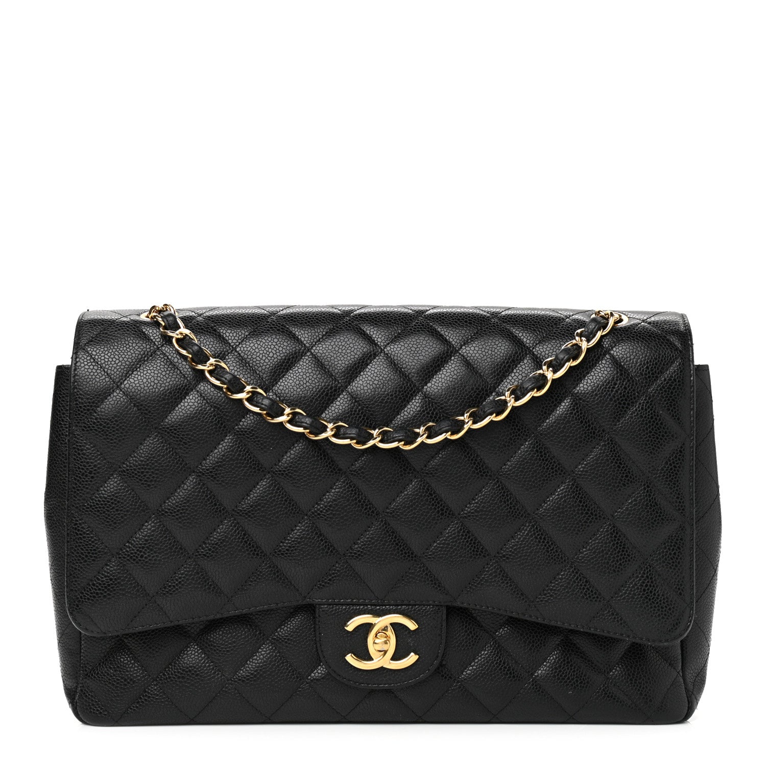 Chanel Caviar Quilted Maxi Double Flap Black 1 of 12