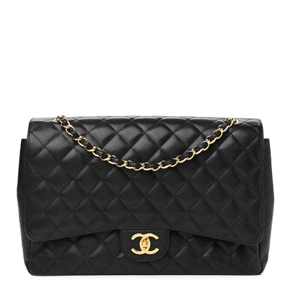 Chanel Caviar Quilted Maxi Double Flap Black 1 of 12